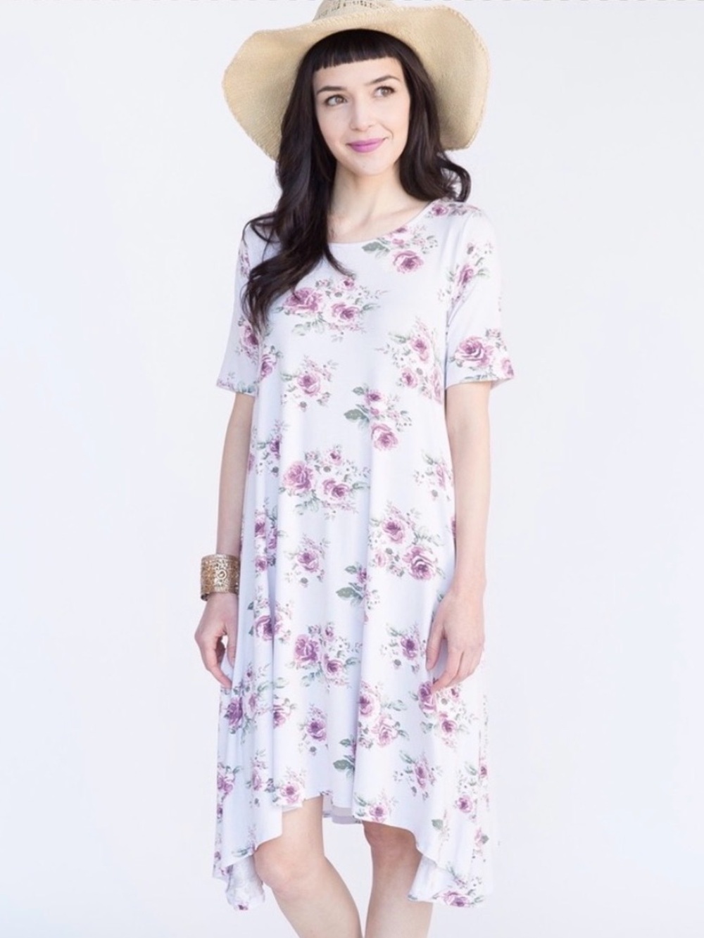 Agnes & Dora Joplin High-Low Floral Dress